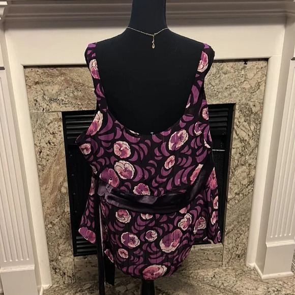 Lane Bryant Purple Floral Tank - Picture 3 of 4